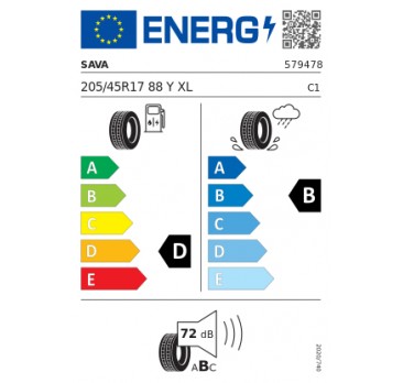GUMA 205/45R17 88Y INTENSA UHP 2 XL FP SAVA eprel