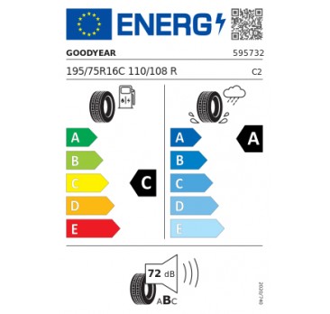GUMA 195/75R16C 110/108R EFFIGRIP CARGO 2 TL GOODYEAR eprel