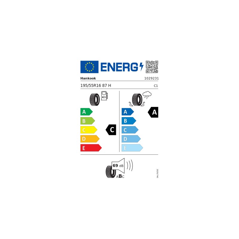 GUMA 195/55R16 87H VENTUS PRIME 4 K135 TL HANKOOK