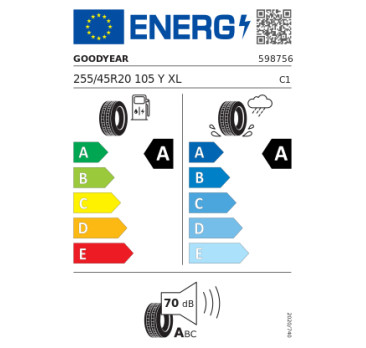 GUMA 255/45R20 105Y XL EAG F1 ASY 6 * GOODYEAR eprel