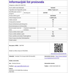 GUMA 225/55R18 102V WINTER ICEPT EVO 4 W340 XL TL HANKOOK info